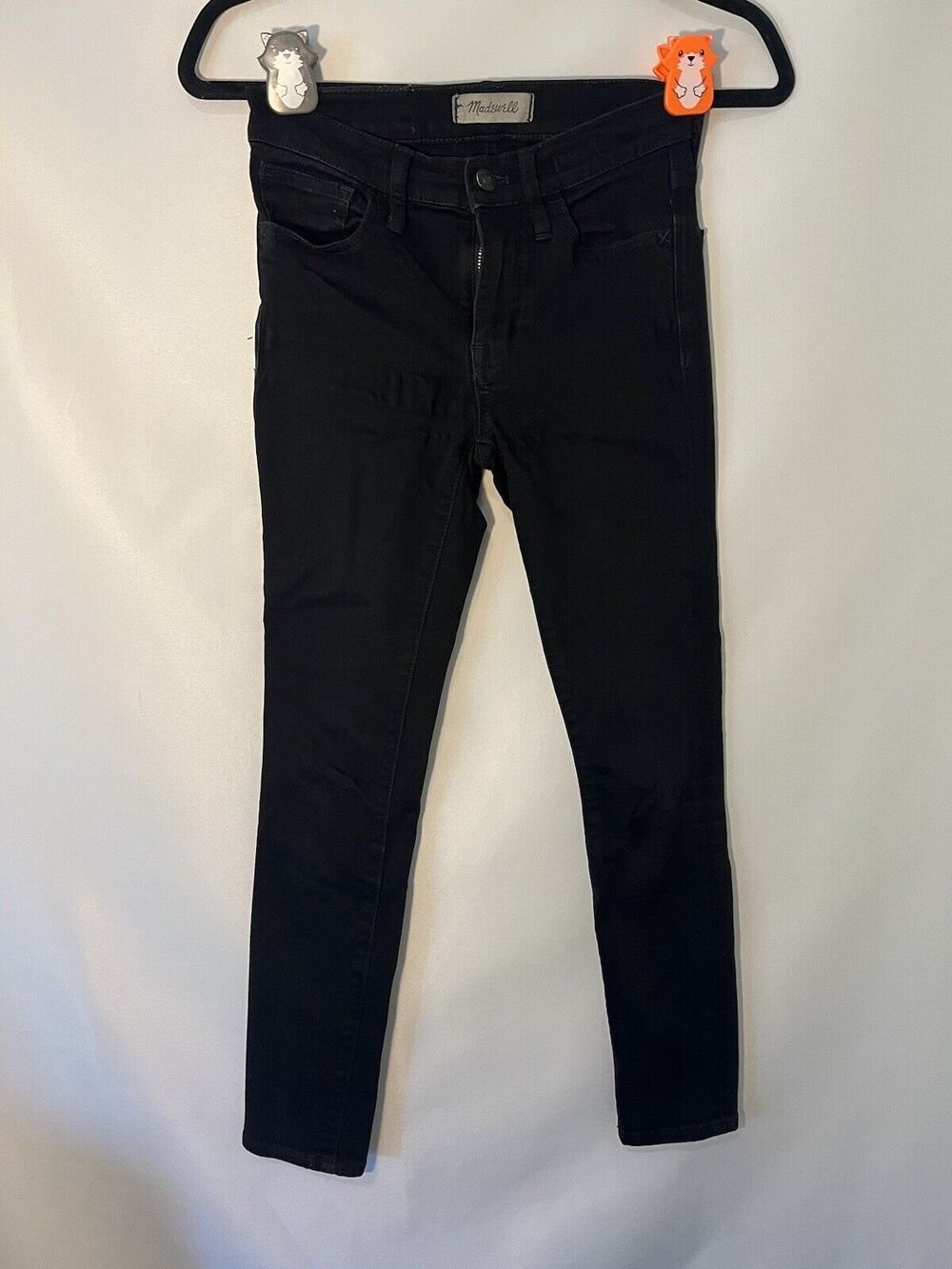 Madewell Roadtripper Size 23 Black 9” High Rise Skinny Jeans